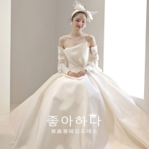 (Kyaoyue) French satin main wedding dress 2021 new bridal Palace style dress niche design 2020