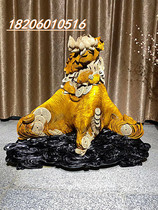 Golden Nan fish cliff Cypress Guanyin Guan Gong Shouxing Buddha God of wealth landscape flowers and birds ebony root carving beauty woodcarving ornaments