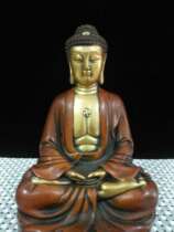 Antique Folk Collection Old Red Coppers Genuine Gold Buddha Statue of the Carmel Moonie Buddha a home pendulum