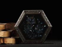 Folk Collection Old Spirotian Lacquerware Hexagonal Box First Accessories Box Hem