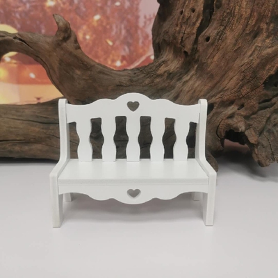 taobao agent 8 points and 12 points BJD doll OB11 doll chair white rural wind stool small sofa DIY small bench