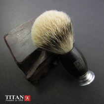 TITAN Hercules handmade silver tip Road badger hair Ebony Ebony head beard brush Hu brush
