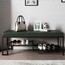 Shoe stool change at the door soft bag Nordic household long creative stool can sit and test shoe cabinet storage sofa stool small introduction