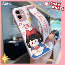Meng Princess iPhone12 mobile phone case new Apple 11 womens wristband bracket 12pro lambskin all-inclusive 12promax anti-fall 11pro creative Net red mini