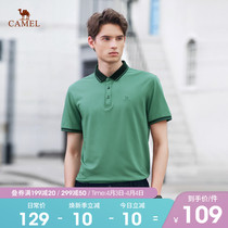 Camel Outdoor 2022 Spring Summer Short Sleeve Polo Shirt Male Korean Version Business Casual Half Sleeve T-shirt Jacket Trend