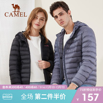 Camel down jacket men and women short autumn hooded slim warm Womens Light Sports down jacket tide