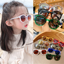 Children sun glasses sunglasses Korean version of childrens glasses fashion tide boys and girls baby anti-ultraviolet glasses sunshade