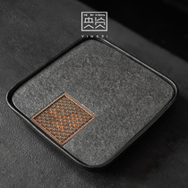Natural Ujinshi Water Storage Tea Tray Household Water Storage Dry Brewing Table Kung Fu Tea Tray Simple Small Tea Table Stone Tea Sea