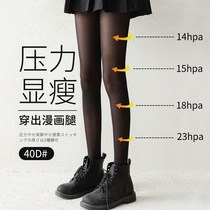 Pressure thin leg black stockings women Spring and Autumn JK black silk thin ins anti-hook silk summer black leggings thin