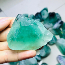 Natural crystal wool Blue green fluorite ore Aroma diffuser Gem specimen Energy stone ornament Fish tank stone