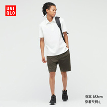 Uniqlo Cool Black technology mens AIRism POLO shirt (short sleeve) (cool T-shirt)435813