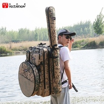 Camouflage fishing chair bag shoulder fishing backpack Sea rod bag Umbrella bag thickened multi-function protective bag Bait bag Fishing gear bag