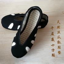 A thousand-layer bottom ten shoes Taoist shoes Wudang men and women Taoist practice cloth shoes Taiji shoes morning martial arts shoes