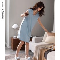 Sleeping Dress Lady Sleepwear Summer Summer Pure Cotton Vest Sleeveless home Clothing Thin dress with dress length Pregnant Woman Big Code