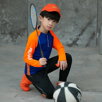 Children's football suit autumn and winter boys autumn and winter girls clothing custom long sleeve team uniform coat boys clothes