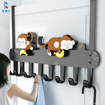 Punch-free door rear adhesive hook rack household Wall Wall hanger bedroom door upper back storage coat hook