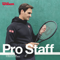 Wilson Wilson Wilson Federer signed the same small black shot Professional Tennis Racket New PRO STAFF