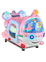 2021 factory direct new childrens coin with music rocking car electric commercial storefront coax baby swing machine