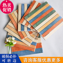 Antique brick threshold stone door stone toilet patch line Mediterranean American mosaic waistline skirting line color strip