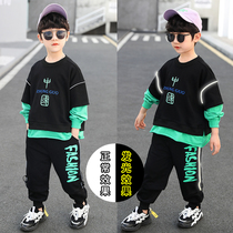 Childrens clothes boy suit 2022 Spring loaded with new children Ocean Gas CUHK Tong Han Edition Boy handsome and summer-style Chauchai Chauchai Chauchai