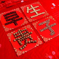 Wedding wedding early birth of precious children mold ornaments Wedding wedding room decoration Press bed Hi word paste supplies Daquan