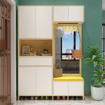 Zizhen shoe cabinet household door entrance cabinet Simple modern foyer cabinet entry wardrobe cabinet shoe stool combination customization
