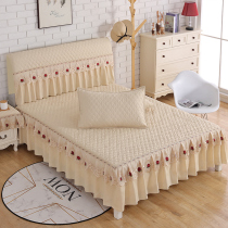 Bedside cover bed head cover dust cover 1 5m bed 18 m bed simple cotton clip removal and washing soft bag European solid wood protective cover