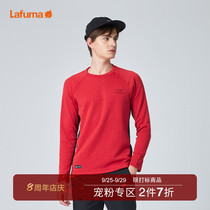 LAFUMA Leify leaf men outdoor running warm base shirt plus velvet sports long sleeve T-shirt LMTS9D404