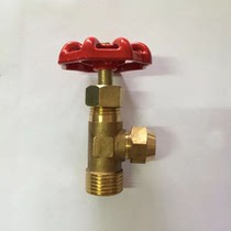 Brass flaring right angle valve right angle needle valve air compressor regulating valve horn 1 2-Φ6 10