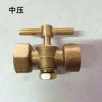 Copper pressure gauge plug valve pressure gauge Coke valve extra thick three-way brass ball valve needle valve high pressure and medium pressure