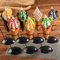 Ice cream model simulation display commercial giant dark cone ice cream fruit sundae egg dessert