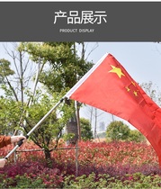 3 meters stainless steel with ball retractable hand lift self-made hanging outdoor festival party and country red advertising flagpole