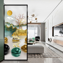Living room laminated glass screen custom office partition double-sided process toughened wire atomizing into the home entrance