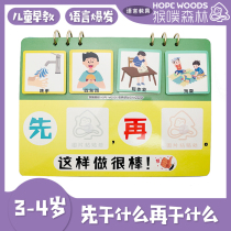 Childrens early education card concentration puzzle stickers quiet book baby language autism social training monkey poof teaching aids