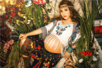 2017 New Photo Studio maternity dress pregnant women Photo clothing minority maternity dress mommy photography clothing