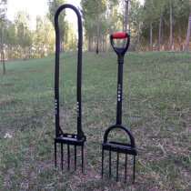 Multifunctional land-turning artifact loosening agricultural land-turning tools Garden Art Hoe open wasteland steel fork household Dozer