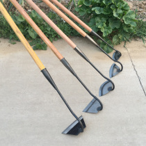 All-steel agricultural hoe weeding tool Extra large vegetable planting dual-use hoe forging gardening long-handled wide hoe weeding artifact