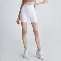  New fitness yoga three-point pants white tight running hip-raising quick-drying stretch sports training outer wear shorts women