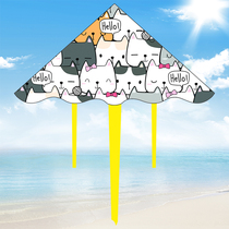 Weifang kite 2021 new cat family cartoon net red children beginner adults holding breeze easy to fly