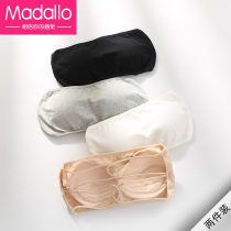Strapless underwear womens beauty back small chest gathered non-slip non-rimless bandeau wrap bra Invisible bra anti-light