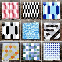 Art Color Crystalline Glaze 300x300mm Tossed Crystal Brick Toilet Kitchen Toilet Anti Slip Floor Tile Background Wall Brick