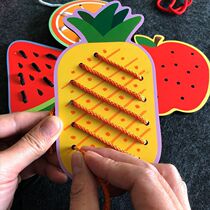 Young Children Park Corner Materials Small Class Small Class Childrens Fine Action Baby Hand Eye Coordination Training To Wear Line Plate
