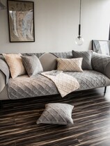 Summer sofa cushion light and luxurious thickened anti-slip cushions brief high-end four-season universal sofa cover-covered cloth towels