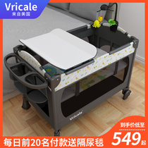 vricale baby bed splicing bed for newborns multifunctional folding baby bed with mosquito net Portable baby bed