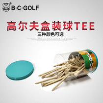 BCGOLF Golf Wood TEE Long short ball nail bamboo TEE boxed golf serve holder
