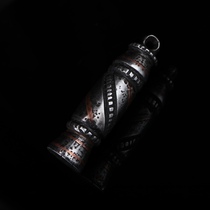 Tibetan hand-made Tian Tito armor Tibetan seal pendant ornaments Hand-inlaid copper old Cold Tito Armor seal pendant