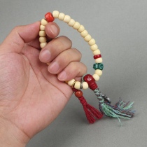 Bao Lao authentic old material craftsmanship original matching material ware Wen play beads hand string holding ethnic style white material vessel Bodhi beads