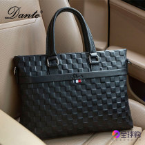 Men Handbag Genuine Leather Large Capacity Bag Horizontal business Brief Bull Leather Single Shoulder Inclined Satchel Bag Casual Briefcase Tide