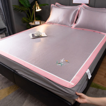 High-end Embroidered Carbon Light Encryption 1800D Ice Silk Cool Mat Water Machine Wash Summer Bed Linen Bed mat Schiller Schiller Home