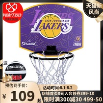 Spalding Spalding indoor room basketball frame Home basketball rack Lakers logo Mini small rebounder for children